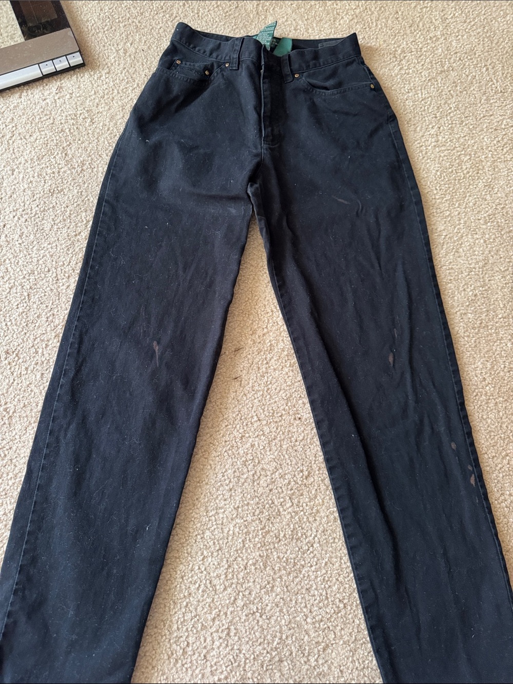 Ralph Lauren Men's Straight Black Jeans